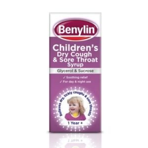 Benylin Children’s Dry Cough & Sore Throat Syrup – 125ml