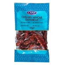 TOPOP Chillies Whole Dandicut 250g